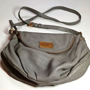 MARC BY MARC JACOBS GRAY LEATHER SHOULDER BAG GUC SEE PICTURES!!